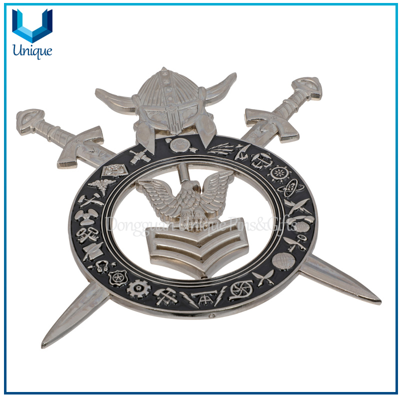 Custom Spinning Coin, 3.5 Inch 3D Two Tone Corpsman Challenge Coin, Award Medal Coin