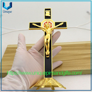 Wholesale Office Home Desk Metal Handicraft Ornaments, Jesus Cross Ornaments, Car Ornaments Hanging Decorations