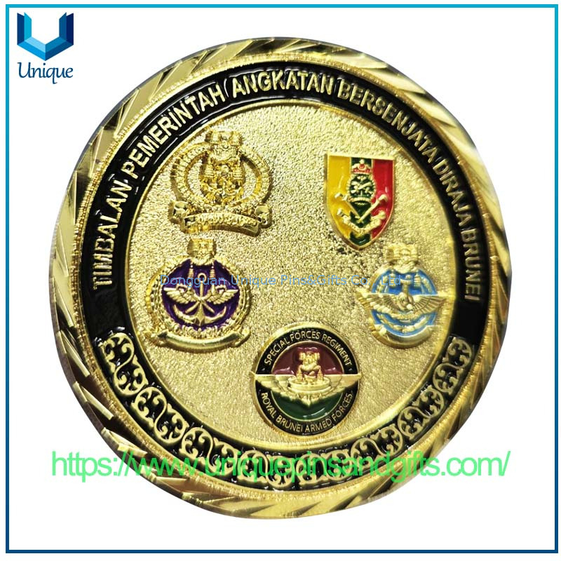 Custom 3D Metal Commemorative Coin Brunei Armed Forced Commemorative Coin