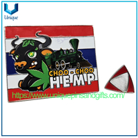 Customize Thailand Magnet HEMP Lapel Pin with UV Printing