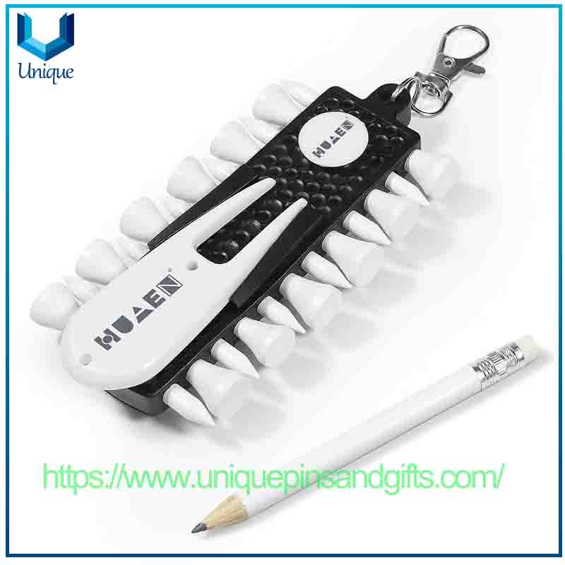 Golf Ball Pegs, Portable Ball Fork, Ball Position Marker, Putting Green Fork, Golf Tee Storage Container