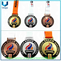 Custom Design 3D Metal Medal, School Medal, Sports Medal,Marathon Medal with Ribbon
