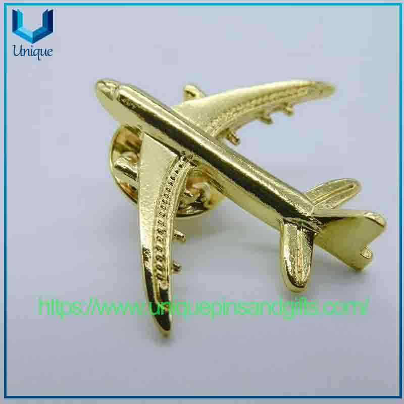 Metal 3D Boeing 787 Aircraft Retro Unique Simple Elegant Badges, Bags Accessories