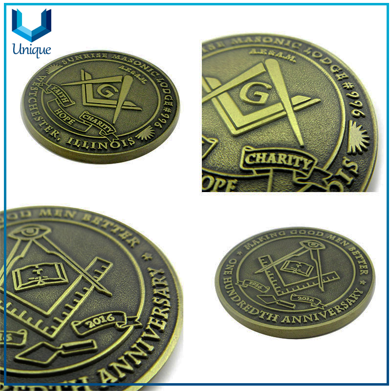 Customize Antique Brass, Debating Medal Coin, Military Commemorative Coin, 3D Challenge Coin
