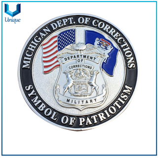 China Military Coin Factory,USA Military Coin, Michigan Souvenir Medal Coin,3D Challenge Coin