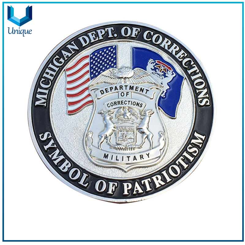 China Military Coin Factory,USA Military Coin, Michigan Souvenir Medal Coin,3D Challenge Coin