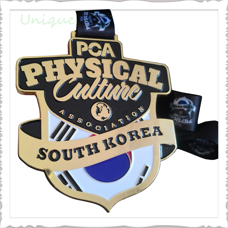 South Korea Medal, PCA Medal, 14cm Big Trophy Medal in Customize Design, Die Cast Zinc Alloy Medal, Honor Meda in Gold
