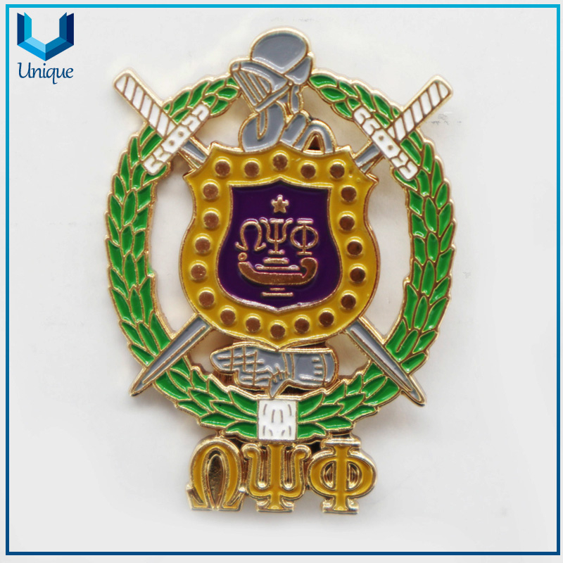 Fashion Creative Award Badge, Metal Police Badge, Creative Design Enamel Badge Pin, 3D Medal Honor Police Badge