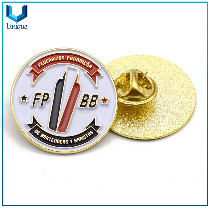 Gold Military Lapel Pin, School Metal Brooch, Customize Metal Emblem,Promotional Gift Pins, Customize Design Metal Crafts Factory