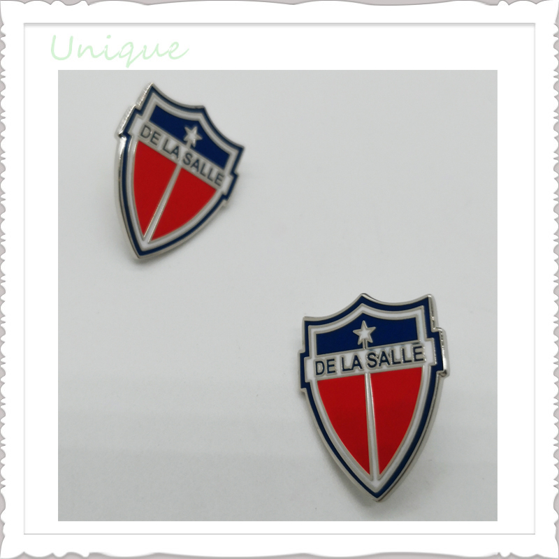 Rose Gold Plating Pin Badge, Nigeria 3D Police Badge with Safety Pin, Free Sign Metal Crafts Customize From China