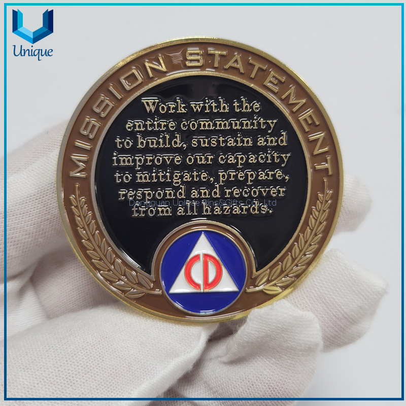 Die cast zinc alloy commemorative coin Custom design