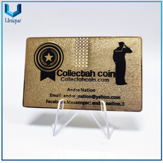 Cutsom Metal card with QR code printing，Custom design card