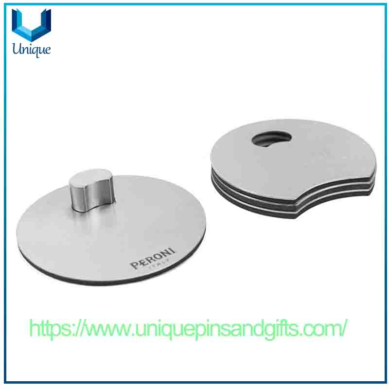 Customized Creative Stainless Steel Coasters Stainless Steel Pot Pads Curved-shaped Table Mats Sets Heat-insulating Coasters