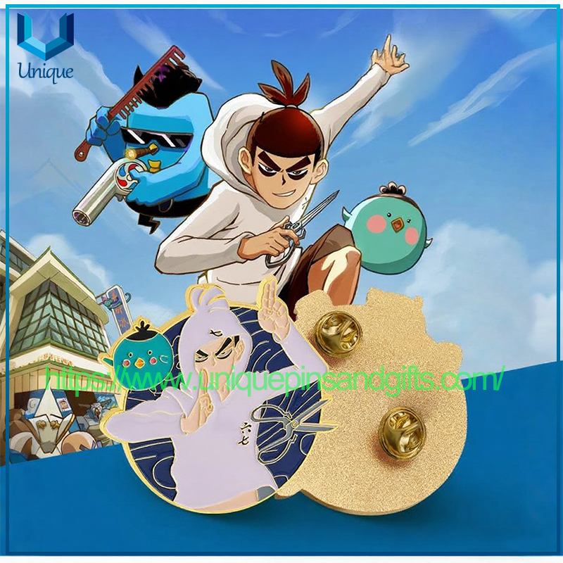 Customized Metal Badges Anime Cartoon Enamel Badges Zinc Alloy Brooches Pins