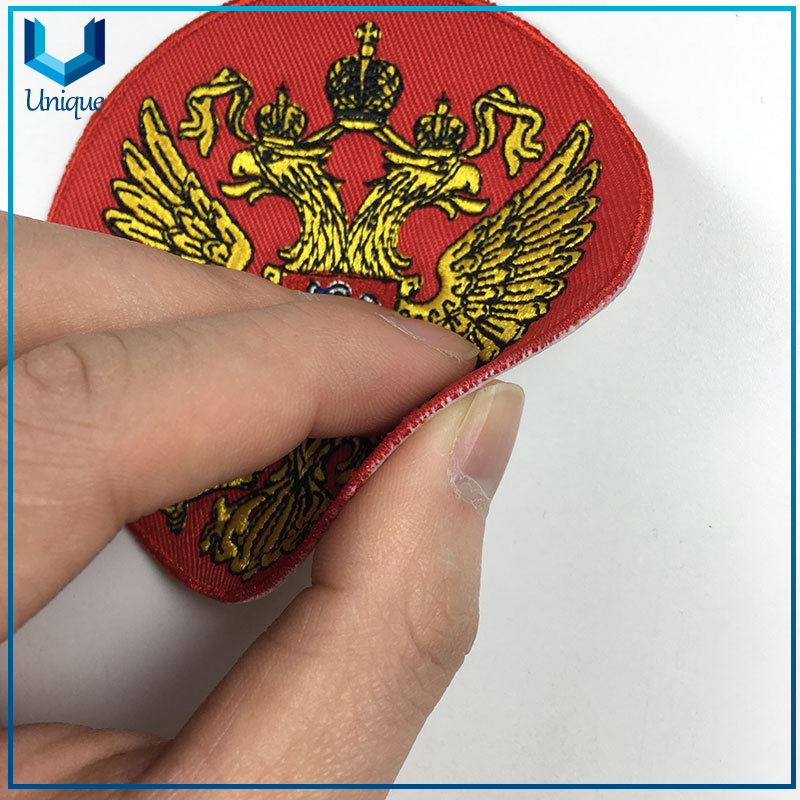High Quality Wholesale Iron on Embroidery Patches, Iron on Police Embroidery Badge, Customize Design Embroidery Garment Label 