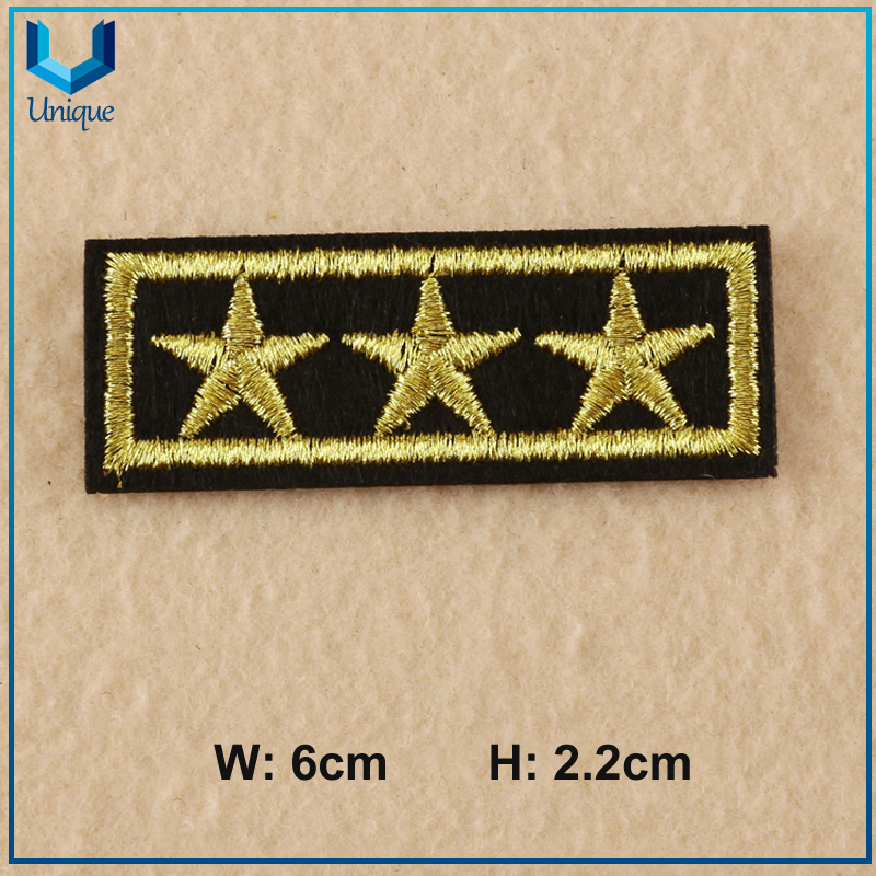 Customized Embroidered Patch,Embroidery Military Patches for Clothing, Epaulette Stripes on Backpack, Police Uniform Shoulder Emblem for Garment