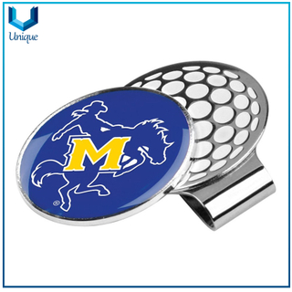 Customize Golf Ballmarker per your Design, Printing Ballmarker with Epoxy with Golf Hatclip in Set for Promotiional Gifts