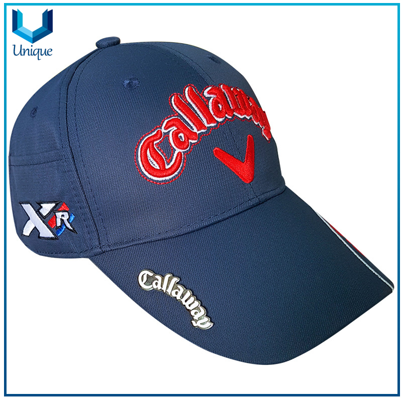Custom Logo Structured Long Bill Brim Golf Baseball Cap Snapacks, Embroidery Golf Hat Fashion Sport Baseball Cap
