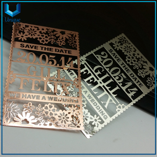 Custom Design Metal ID Name Card, Stainless Steel Business Card, Metal Folk Art Business Gift Kc Etching Name Plate 