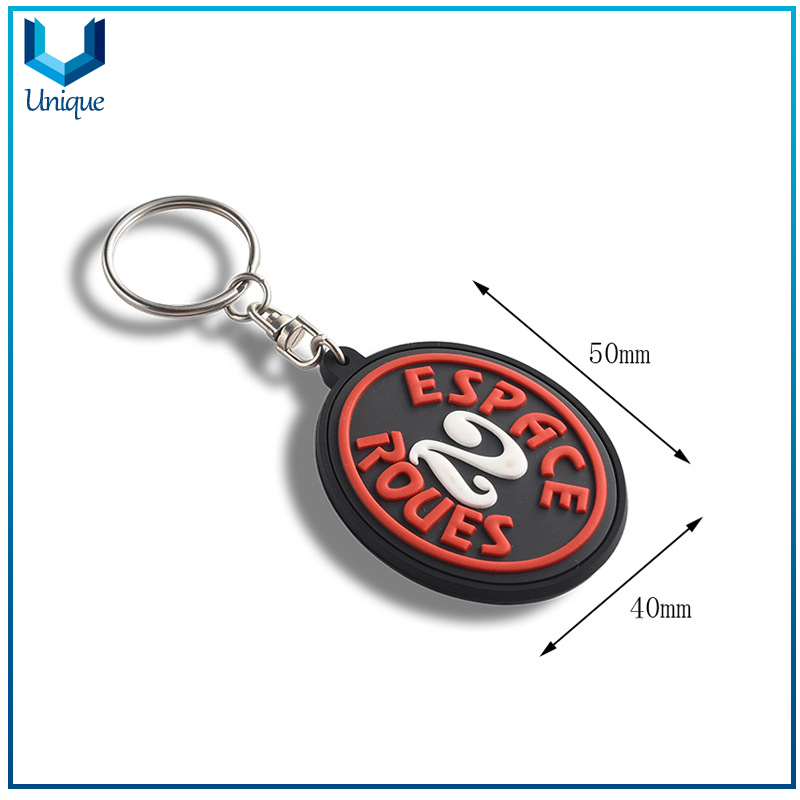 Customize Design Logo for Corporate gifts, Rubber PVC Keychain for Promotional Gifts, Fashion Souvernir Keychain 