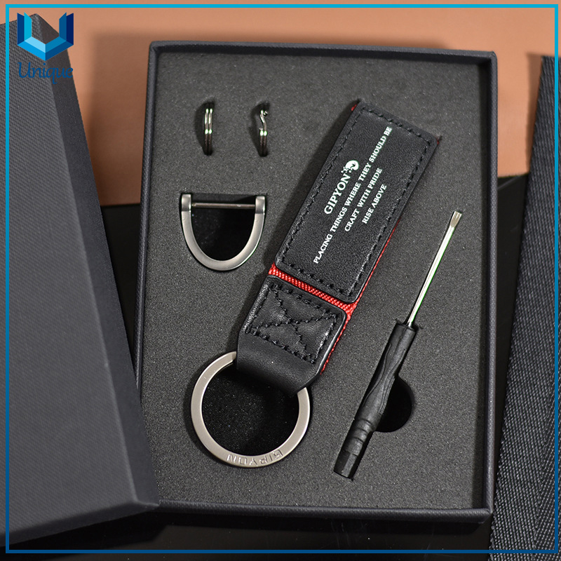 Manufacturer Custom Personalized Designer Logo Sublimation Blank 3D Metal Leather Keyring Keychain,Custom Leaher Keychain for Car