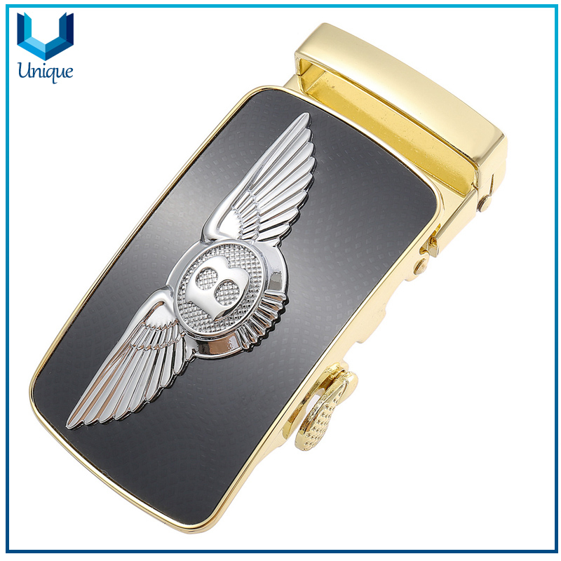 Customize Logo Auto Lock Fashion Buckle for 35mm Width Belt, Fashion Zinc Alloy Metal Accessories Buckle for Promotional Gifts