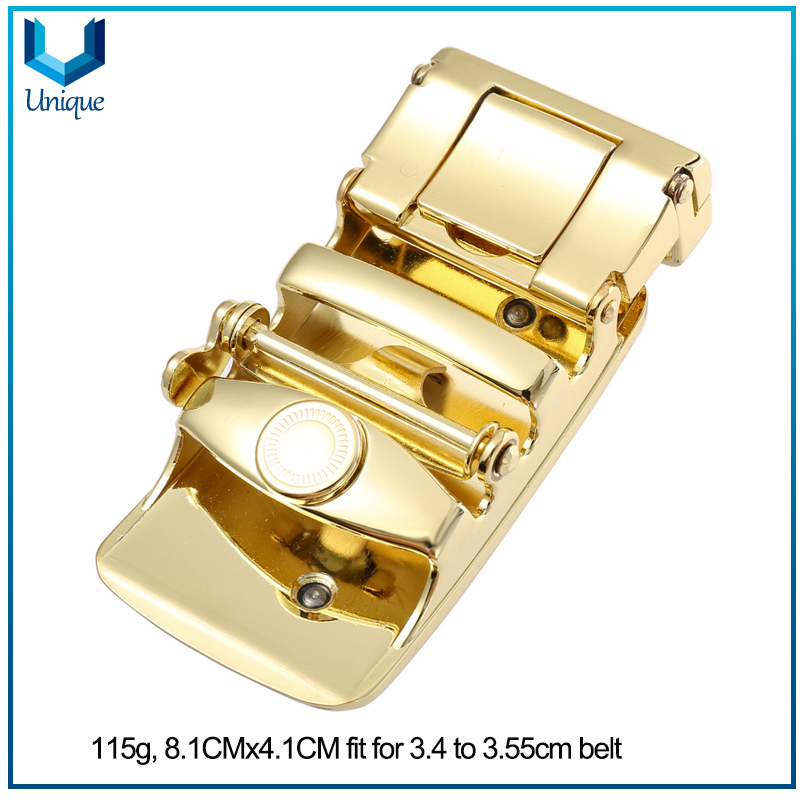Customize Logo Auto Lock Fashion Buckle for 35mm Width Belt, Fashion Zinc Alloy Metal Accessories Buckle for Promotional Gifts