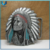 3D Indian Style Hotsale Fashion Accessories, Available Stock Metal Buckle,Customize Design Belt Buckle for Promotion Gifts