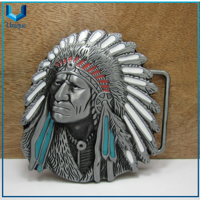 3D Indian Style Hotsale Fashion Accessories, Available Stock Metal Buckle,Customize Design Belt Buckle for Promotion Gifts