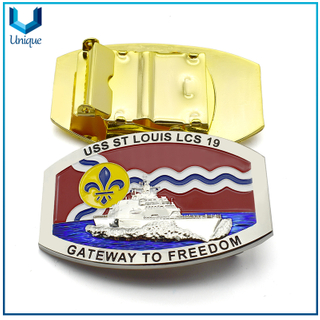 Wholesale Customize Design 3D USS St Louis LCS 19 Navy Military Police Belt Buckle for Honor, Metal Crafts Manufacturer for Wedding, Gifts Metal Buckle