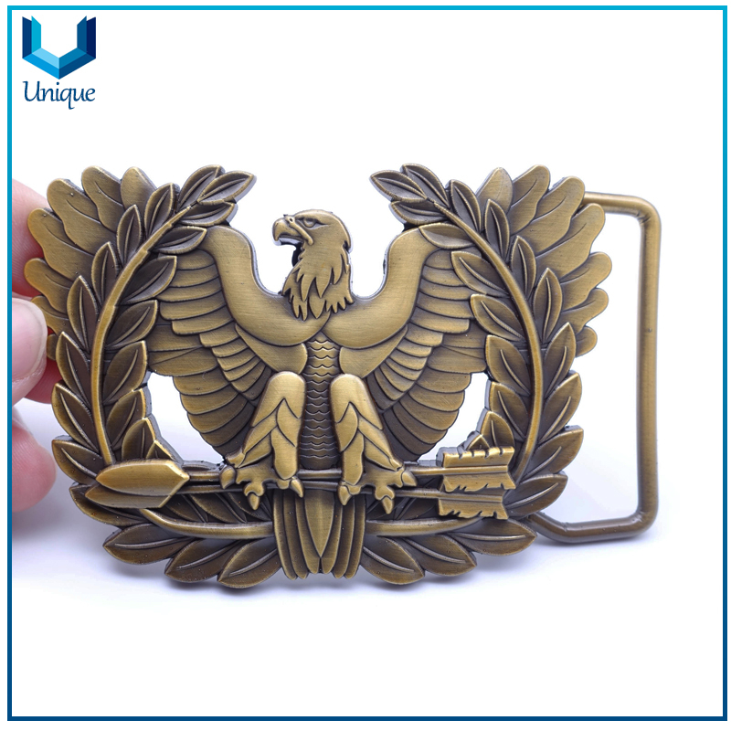 Customize Crown Waist Buckle, Gold Military Police 3D Buckle, High Quality Enamel Leather Belt Buckle for Promotional Gifts
