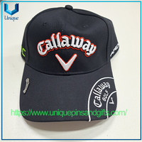 Callaway Golf 3D Embroidery Baseball Cap with Metal Logo Pin