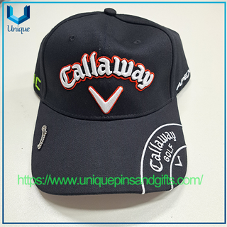 Callaway Golf 3D Embroidery Baseball Cap with Metal Logo Pin