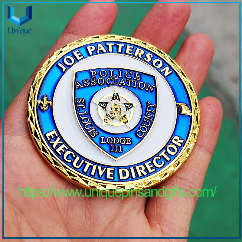 High-quality Custom-designed 3D Metal Gold Plating Commemorative Coins Navy Army Police Commemorative Coins