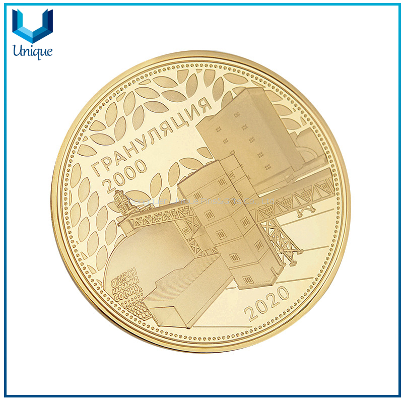 Wholesale Custom Design High Quality Round Shape Gold Challenge Mirror Coin
