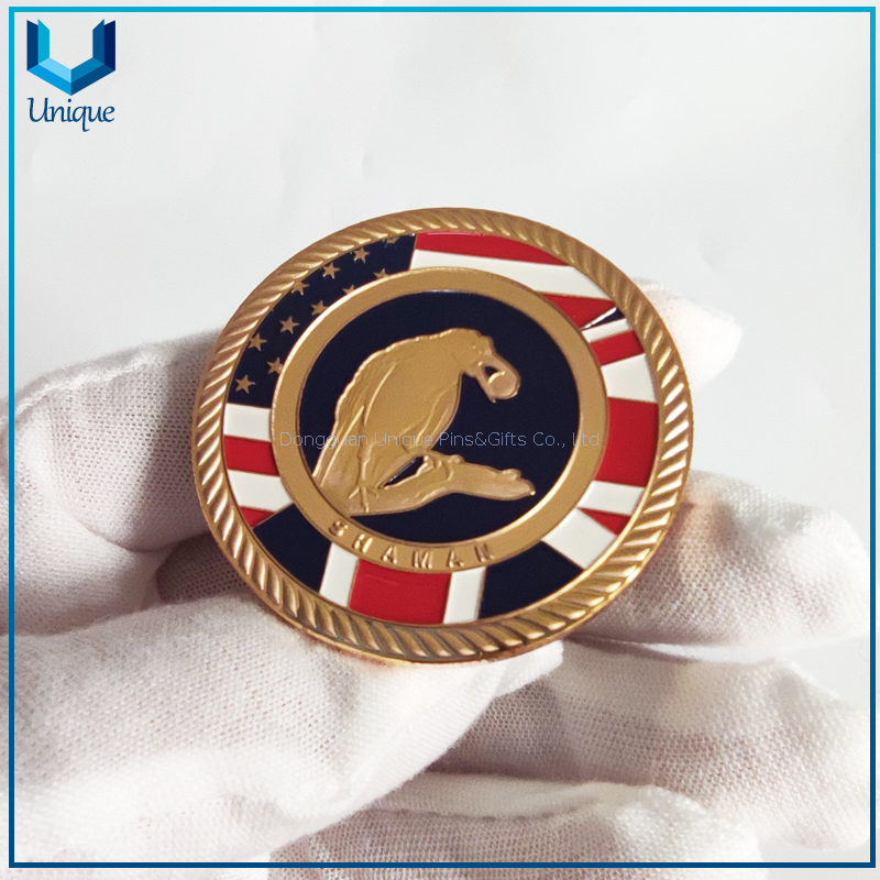 Wholesale Customize High Quality Horse Mirror Coin
