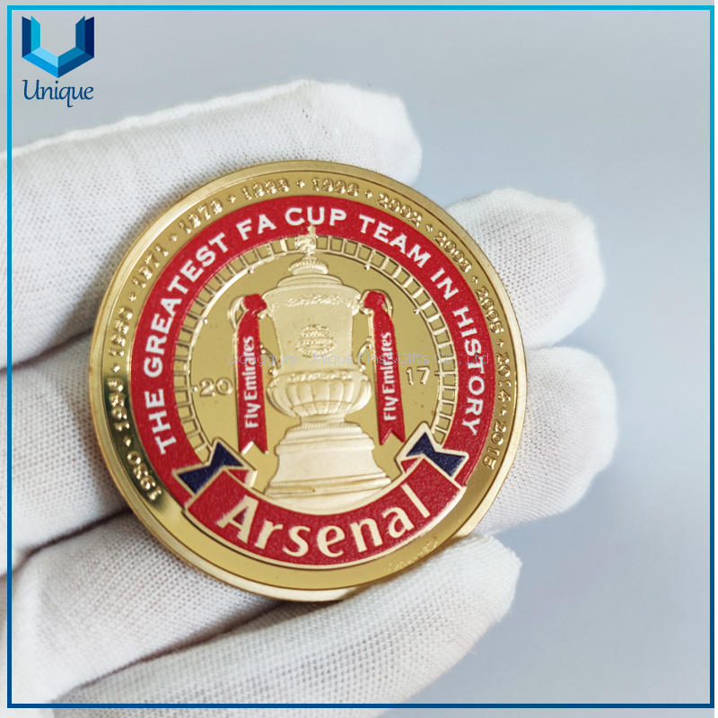 Custom Made Metal Crafts Gold And Silver Plated Mirror Like Round Shape Souvenir Coins