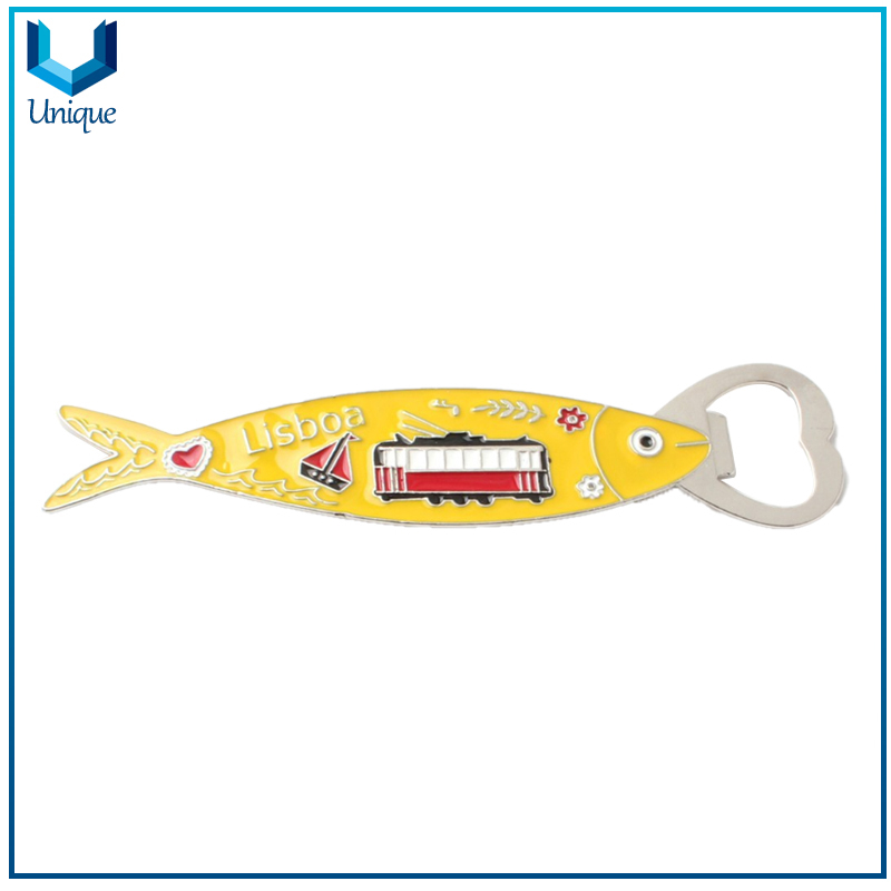 Portugal Lisbon Fish Series Souvenir Corkscrew Fridge Magnet