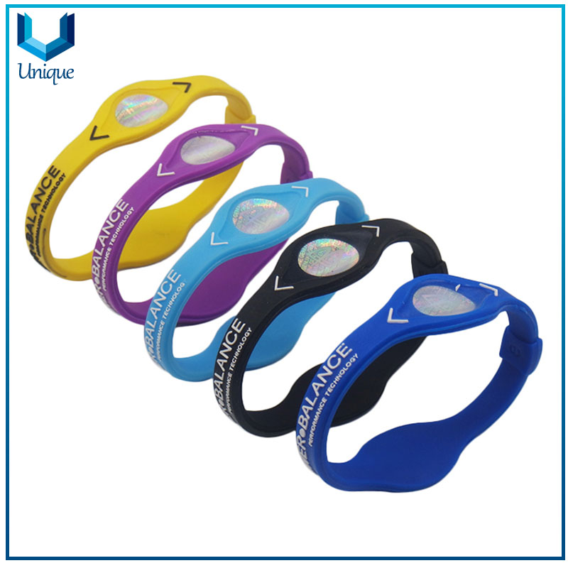 12-06Wholesale Fashion Promotional Gift Custom Power Thin silicone Sports bracelet wristband