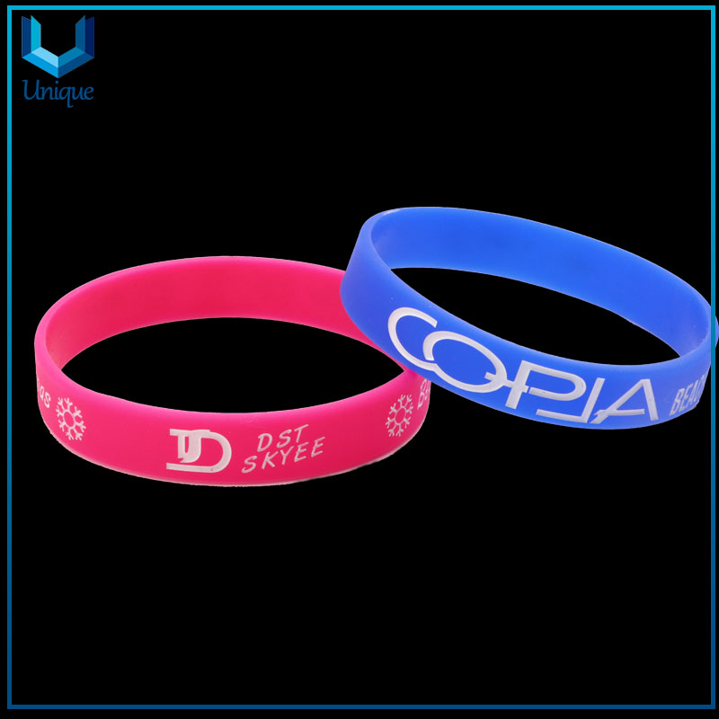 New Debossed Silicone Wrist Bands,Personalized Scented Silicone Bracelet,Thin Rubber Silicone Wristband