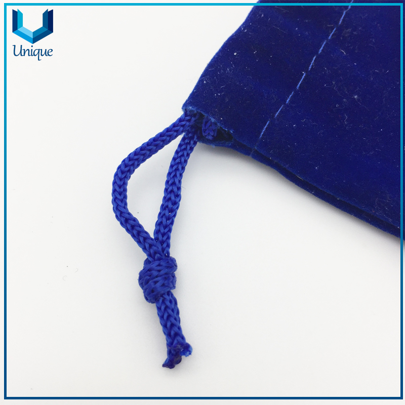 Velvet Pouches Lint Bag Jewelry Pouches Golden Top Drawstring Velvet Bag