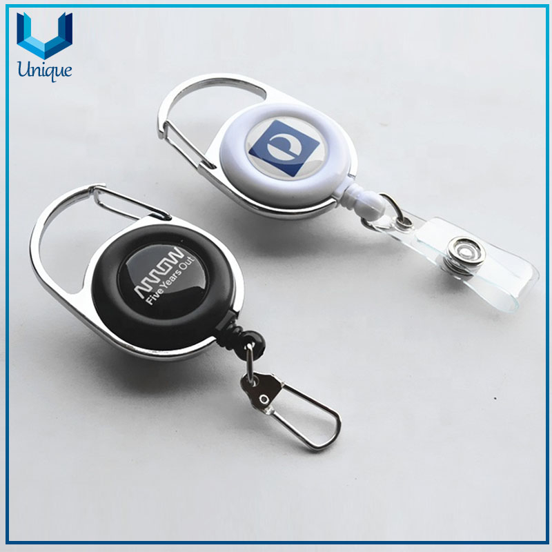 Promotion cute retractable badge holder with customized design, yoyo badge holder