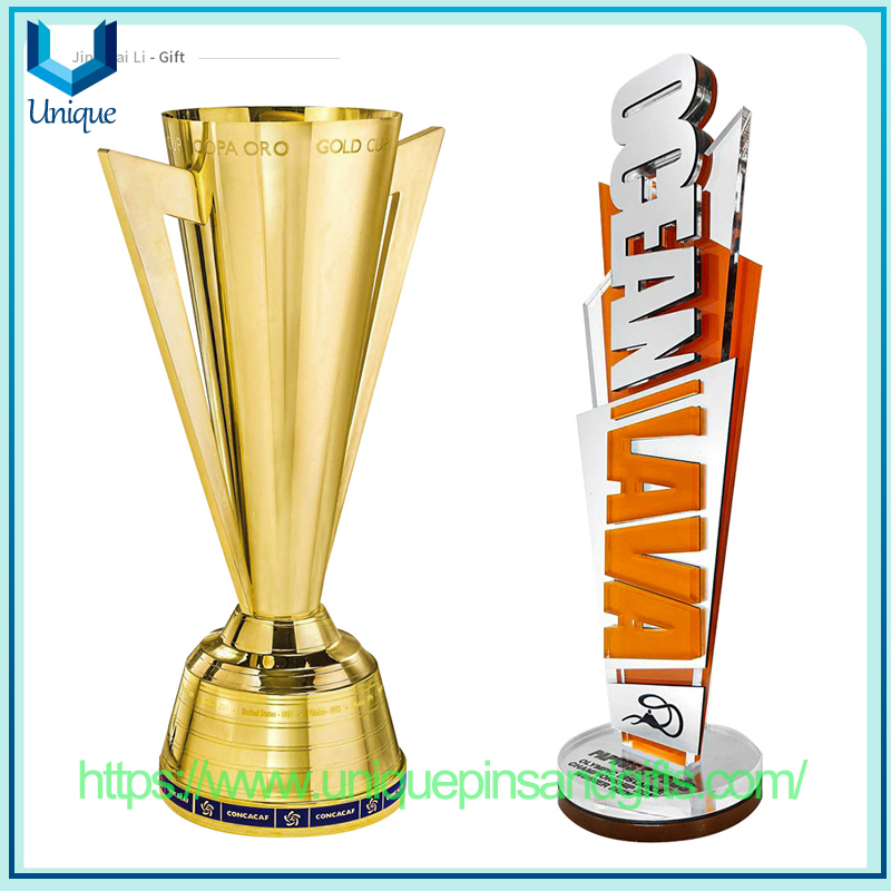 Customize New Mold Metal Trophy Creative Enterprise Honor Excellent Lettering Trophy