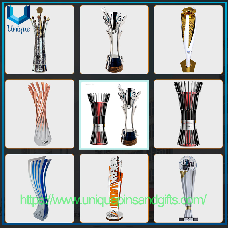 Free Design Customize New Mold Metal Trophy Creative Enterprise Honor Excellent Lettering Trophy (1)