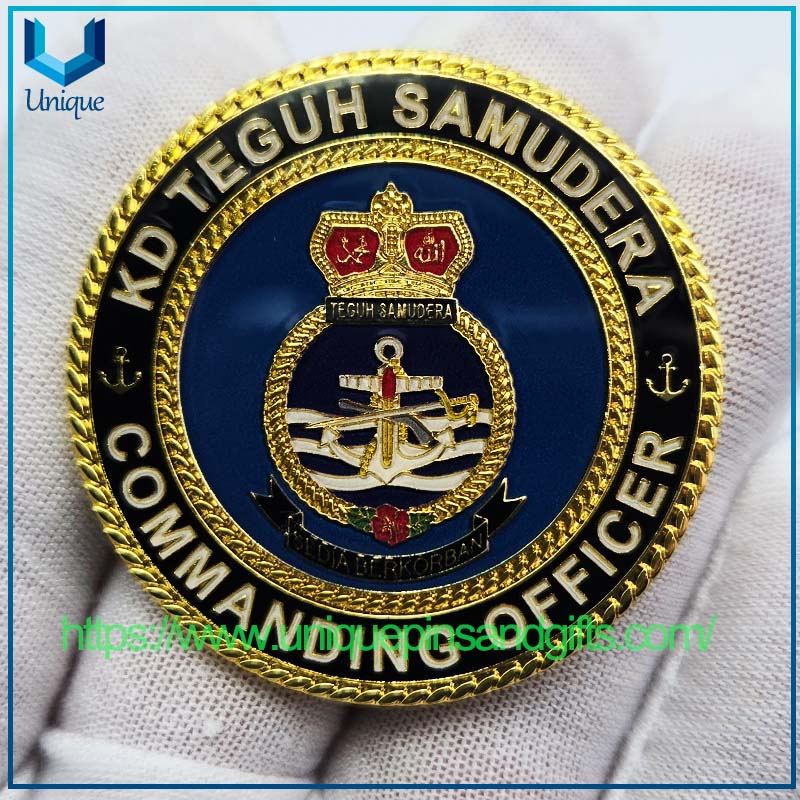 3D Double-sided Electroplating Gold Diamond Edge Metal Commemorative Coin (9)