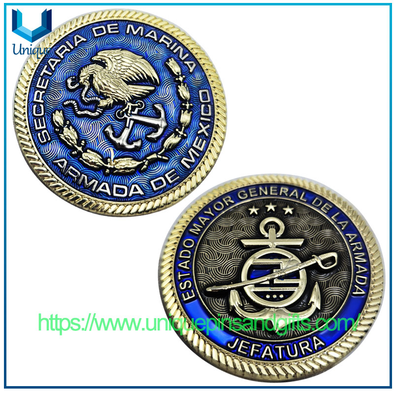 Custom Design ARMADA DE MEXICO Metal Commemorative Coin