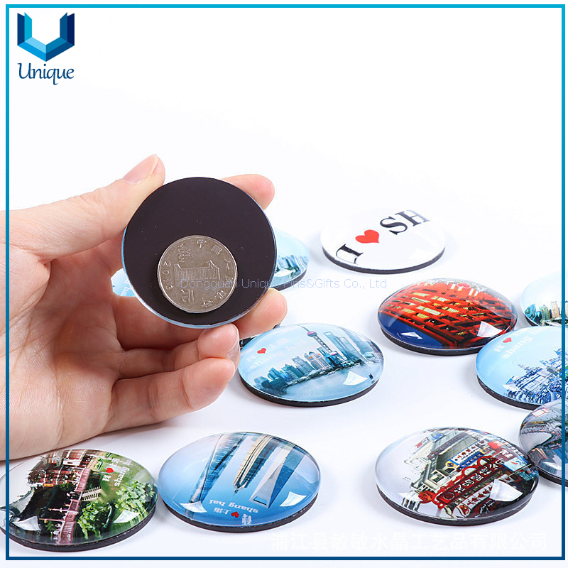 crystal fridge magnet in custom printing Logo for promotional gifts