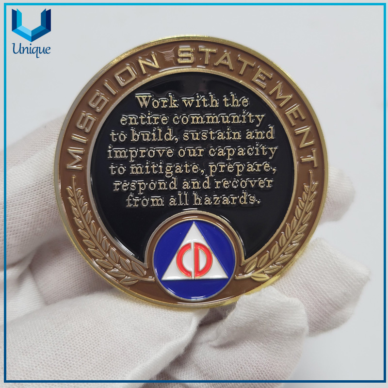 Custom Metal Police Commemorative Coin in Soft Enamel 2.25 Inch,Army Navy Metal Commemorative Coins,soft Enamel Metal Coin 