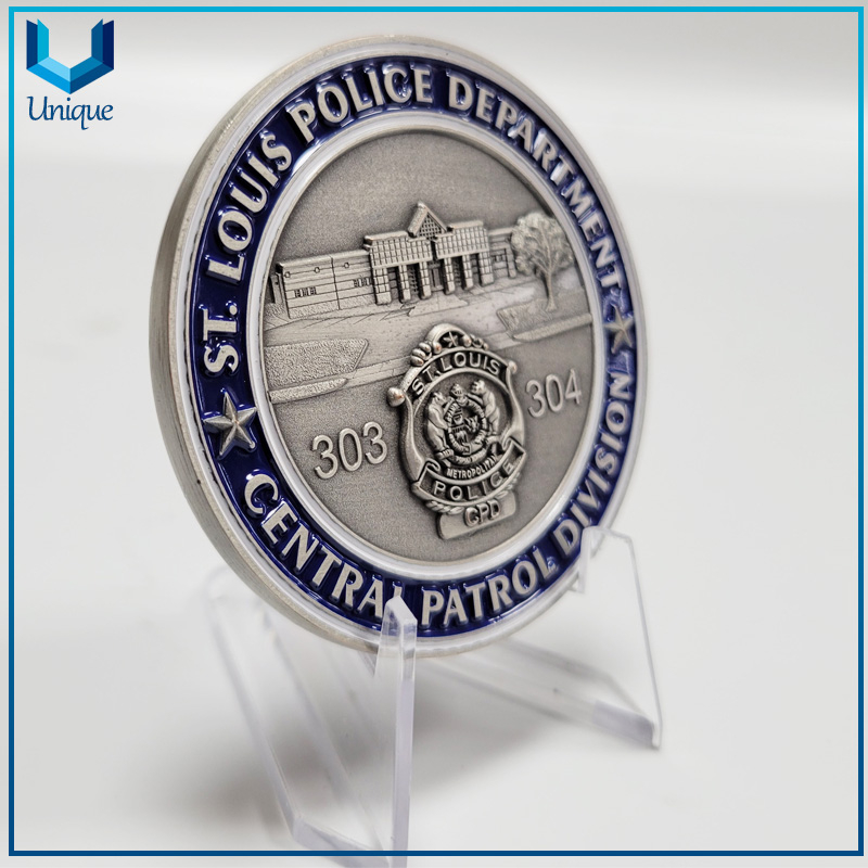 High Quality Customized Design Made Metal 2.25" 3D Police Army Military Marine Command Souvenir Coins Sport Souvenir Coins