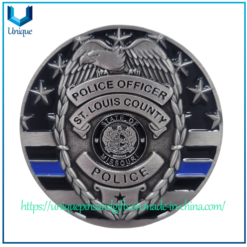 High Quality Customized Design Made Metal 2.25" 3D Police Army Military Marine Command Souvenir Coins Sport Souvenir Coins